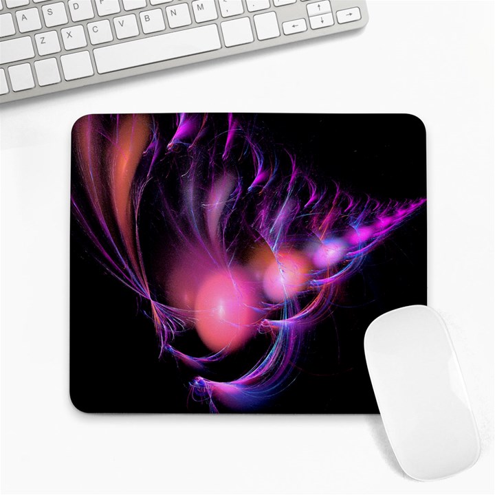 Fractal Image Of Pink Balls Whooshing Into The Distance Large Mousepads