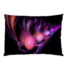 Fractal Image Of Pink Balls Whooshing Into The Distance Pillow Case by Simbadda