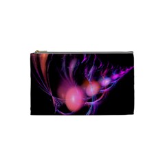 Fractal Image Of Pink Balls Whooshing Into The Distance Cosmetic Bag (small)  by Simbadda