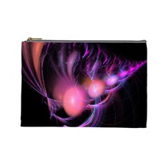 Fractal Image Of Pink Balls Whooshing Into The Distance Cosmetic Bag (large)  by Simbadda