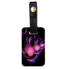 Fractal Image Of Pink Balls Whooshing Into The Distance Luggage Tags (one Side)  by Simbadda