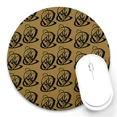 Art Abstract Artistic Seamless Background Round Mousepads