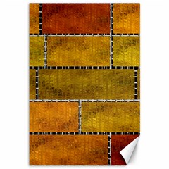 Classic Color Bricks Gradient Wall Canvas 12  X 18   by Simbadda