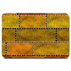 Classic Color Bricks Gradient Wall Large Doormat  by Simbadda