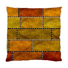 Classic Color Bricks Gradient Wall Standard Cushion Case (one Side) by Simbadda