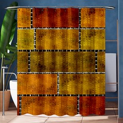 Classic Color Bricks Gradient Wall Shower Curtain 60  X 72  (medium)  by Simbadda