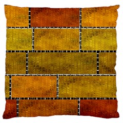 Classic Color Bricks Gradient Wall Standard Flano Cushion Case (one Side) by Simbadda