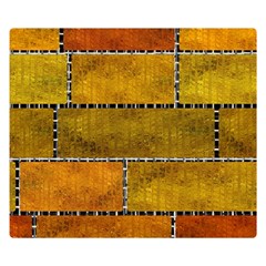 Classic Color Bricks Gradient Wall Double Sided Flano Blanket (small)  by Simbadda