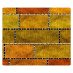 Classic Color Bricks Gradient Wall Double Sided Flano Blanket (Small)  50 x40  Blanket Back