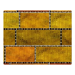 Classic Color Bricks Gradient Wall Double Sided Flano Blanket (large)  by Simbadda