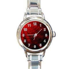 A Large Background With A Burst Design And Lots Of Details Round Italian Charm Watch by Simbadda