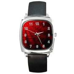 A Large Background With A Burst Design And Lots Of Details Square Metal Watch by Simbadda