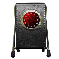 A Large Background With A Burst Design And Lots Of Details Pen Holder Desk Clocks by Simbadda