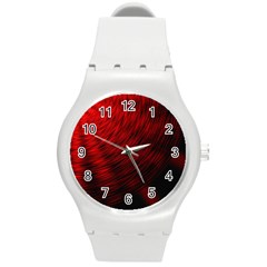 A Large Background With A Burst Design And Lots Of Details Round Plastic Sport Watch (m) by Simbadda