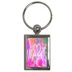 Watercolour Heartbeat Monitor Key Chains (rectangle)  by Simbadda