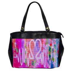 Watercolour Heartbeat Monitor Office Handbags by Simbadda