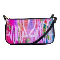 Watercolour Heartbeat Monitor Shoulder Clutch Bags by Simbadda