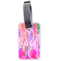 Watercolour Heartbeat Monitor Luggage Tags (two Sides) by Simbadda