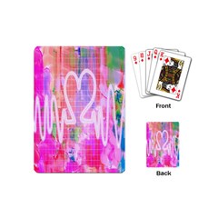 Watercolour Heartbeat Monitor Playing Cards (mini)  by Simbadda