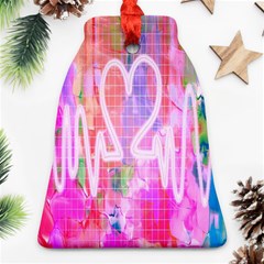 Watercolour Heartbeat Monitor Bell Ornament (two Sides) by Simbadda