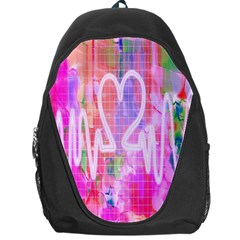 Watercolour Heartbeat Monitor Backpack Bag by Simbadda