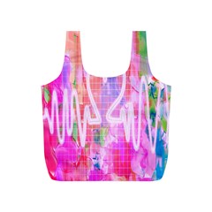 Watercolour Heartbeat Monitor Full Print Recycle Bags (s)  by Simbadda