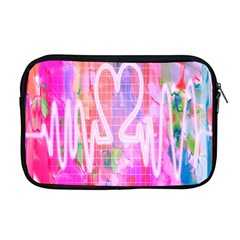 Watercolour Heartbeat Monitor Apple Macbook Pro 17  Zipper Case by Simbadda