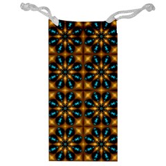 Abstract Daisies Jewelry Bag by Simbadda