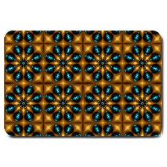 Abstract Daisies Large Doormat  by Simbadda