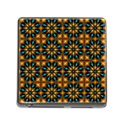 Abstract Daisies Memory Card Reader (square) by Simbadda