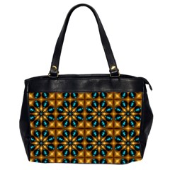 Abstract Daisies Office Handbags (2 Sides)  by Simbadda