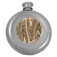 Abstract Background Design Round Hip Flask (5 Oz) by Simbadda