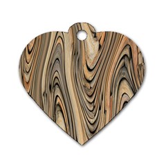 Abstract Background Design Dog Tag Heart (two Sides)