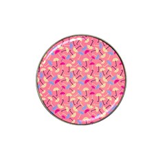 Umbrella Seamless Pattern Pink Hat Clip Ball Marker by Simbadda