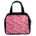 Umbrella Seamless Pattern Pink Classic Handbags (2 Sides) Front