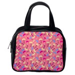 Umbrella Seamless Pattern Pink Classic Handbags (2 Sides) Back