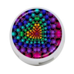 Mirror Fractal Balls On Black Background 4-port Usb Hub (one Side) by Simbadda