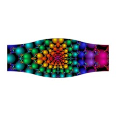 Mirror Fractal Balls On Black Background Stretchable Headband