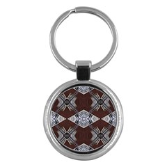 Ladder Against Wall Abstract Alternative Version Key Chains (round) 