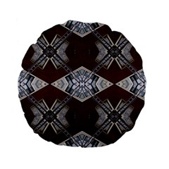 Ladder Against Wall Abstract Alternative Version Standard 15  Premium Flano Round Cushions by Simbadda