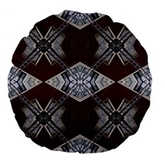 Ladder Against Wall Abstract Alternative Version Large 18  Premium Flano Round Cushions by Simbadda