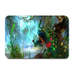 Beautiful Peacock Colorful Plate Mats by Simbadda