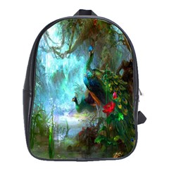 Beautiful Peacock Colorful School Bags(large)  by Simbadda