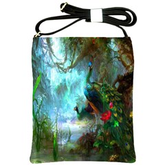 Beautiful Peacock Colorful Shoulder Sling Bags by Simbadda