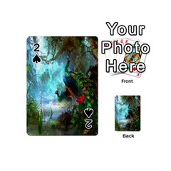 Beautiful Peacock Colorful Playing Cards 54 (mini)  by Simbadda