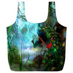 Beautiful Peacock Colorful Full Print Recycle Bags (l)  by Simbadda