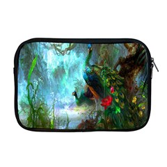 Beautiful Peacock Colorful Apple Macbook Pro 17  Zipper Case by Simbadda