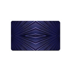 Blue Metal Abstract Alternative Version Magnet (Name Card)