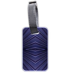 Blue Metal Abstract Alternative Version Luggage Tags (Two Sides)