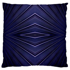 Blue Metal Abstract Alternative Version Large Cushion Case (One Side)